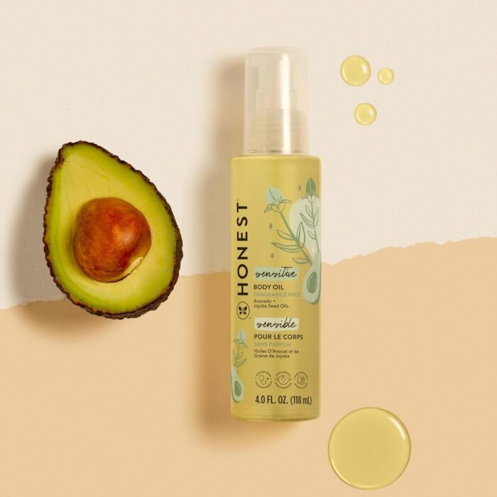 The Honest Company Fragrance Free Moisturizing Body Oil | Nourish + Soothe Baby's Skin | Plant-Based, Hypoallergenic, Vegan | 4.0 fl oz - Image 4