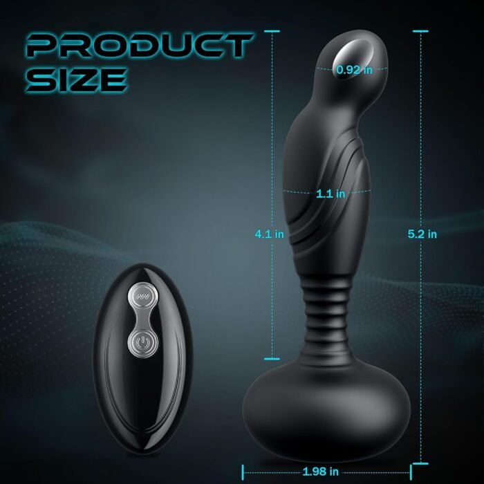Electric Shock Anal Butt Plug, Estim Anal Vibrators Male Sex Toy with 3 Electric Shock & 10 Wriggling Rotating Vibrating Modes, Remote Control Prostate Massager Anal Plug Toys for Men Gay Women - Image 6