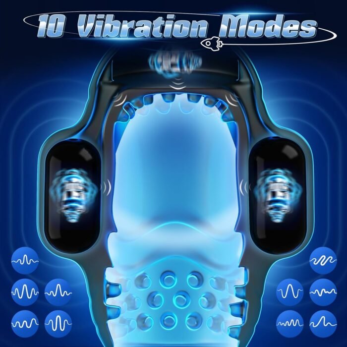 Male Sex Toys for Men - 4IN1 Male Masturbator Penis Vibrator 10 Vibrating & 3 Motors Stroker with App Control, 360° Wrapping Adult Sex Toy for Training & Increase Endurance, Sex Machine - Image 3