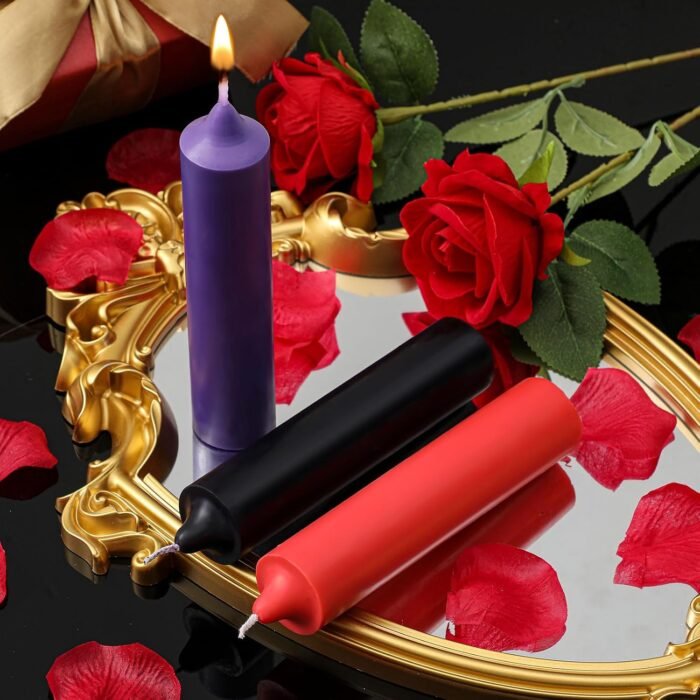3 Pcs Large Low Temperature Candles - Dripping Decorative Candles for Wedding Centerpieces, Romantic Dinner & Home Decor, Low Heat Safety Wax - Image 3