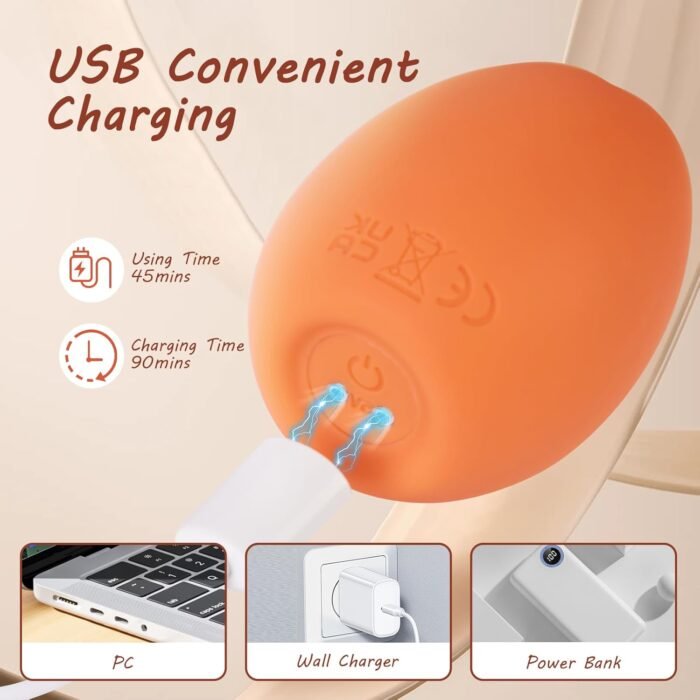Vibrator Adult Sex Toys for Women - ISEXSE 8 Vibrating Modes Clitoral Vibrators Silicone Mini Nipple G Spot Stimulator Toy, Rechargeable Quiet Clit Vibrator Female Sex Toys for Couples Adult Toys - Image 7