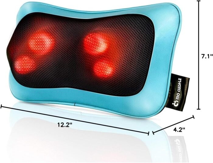Mo Cuishle Electric Shiatsu Back Massager with Heat - Powerful 3D Kneading for Neck, Shoulder, Lower Back Pain Relief - Ergonomic Design for Home, Office, & Car - Gifts for Women, Men, Mom & Dad - Image 10