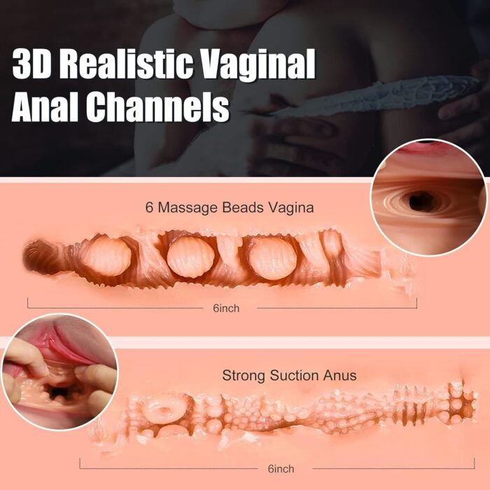 Sex Doll Life Size Sex Doll for Men Sex Dolls Full Size Sex Doll Torso Male Masturbator Stroker Realistic Sex Doll Big Butt Pocket Pussy Ass with Vagina Anal Adult Toys Male Sex Toys for Men - 20LB - Image 6