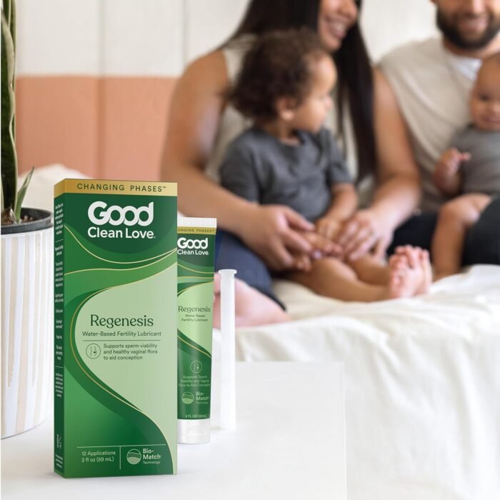 Good Clean Love Regenesis Fertility-Friendly Lubricant, Water-Based Lube for Women & Couples Trying to Conceive, with Magnesium and Calcium Ions, Personal Lubricant, Safe for Toys, 2 Oz (2-Pack) - Image 8
