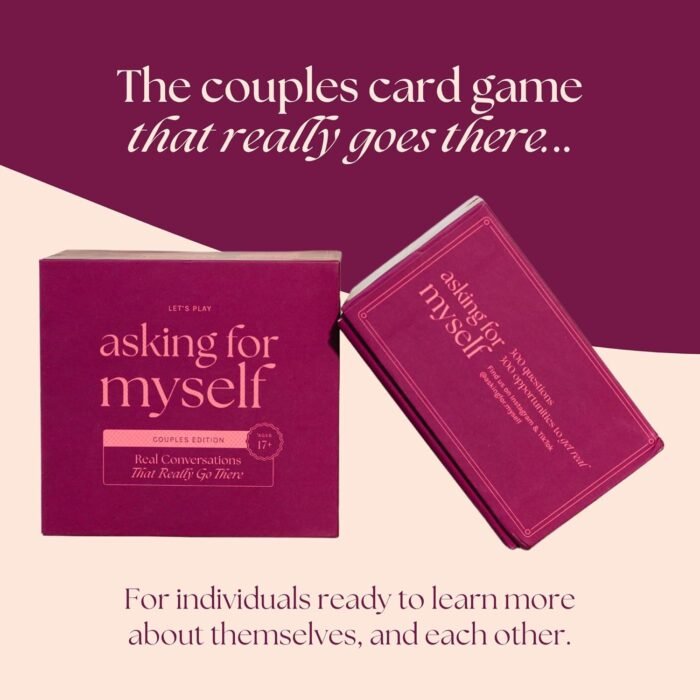 Asking for Myself Couples Game – 300 Conversation Cards for Deep Connection & Spicy Date Nights – Romantic Gift for Relationships, Anniversaries & Everyday Intimacy - Image 8
