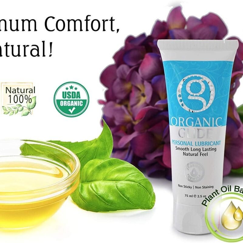 Natural Personal Lubricant, Probiotic Edible Lube. Parabens, Glycerin, Flavorings Free - for Men Women and Couples. Best for Menopause and Sensitive Skin (2 Pack)
