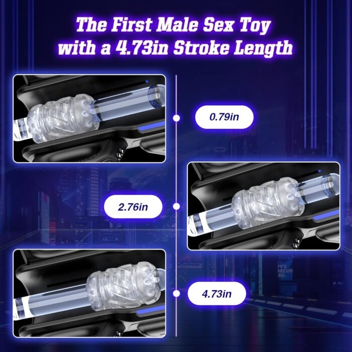 Sex Toys for Men Male Masturbator-Automatic Electric Male Sex Toys with 12times/s Thrusting, Men Sex Toys Adult Toys with Phone Holder and 2 Soft Silicone Pocket Pussy Hand Free Penis Training Stroker - Image 5
