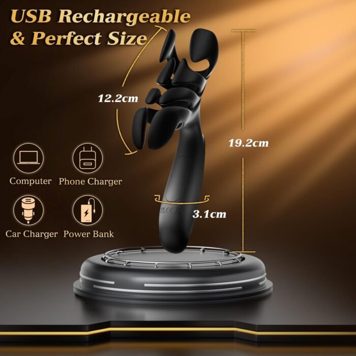 Sex Toys for Men, Male Sex Toy Penis Training Vibrator with 10 Vibrating Modes, Male Masturbator Handheld Penis Extender & Prolong Endurance Adult Toys for Men, Adult Sex Toys & Games - Image 7