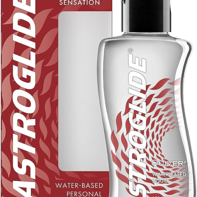 Astroglide Water Based Lube (5oz), Quiver Personal Lubricant, Arousal Sex Lube Adds Sensations for Men, Women and Couples, and Easy Clean-Up