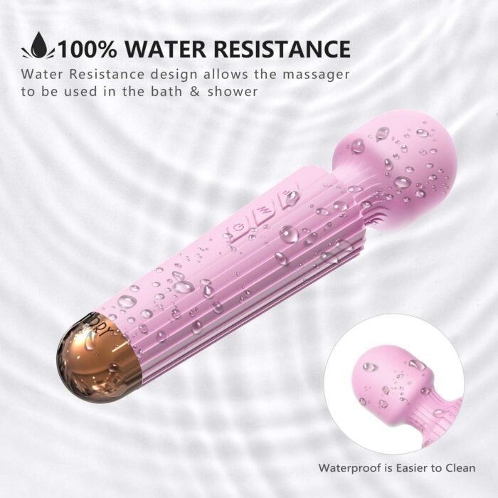 Mini Vibrator Cordless, Sex Toys with 160 Vibration Modes, G Spot Vibrators, Clit Vibrator, Personal Wand Massager, Dildo, Rechargeable Mute Massage, Female Clitoral Adult Toys(Stripe-Pink) - Image 2
