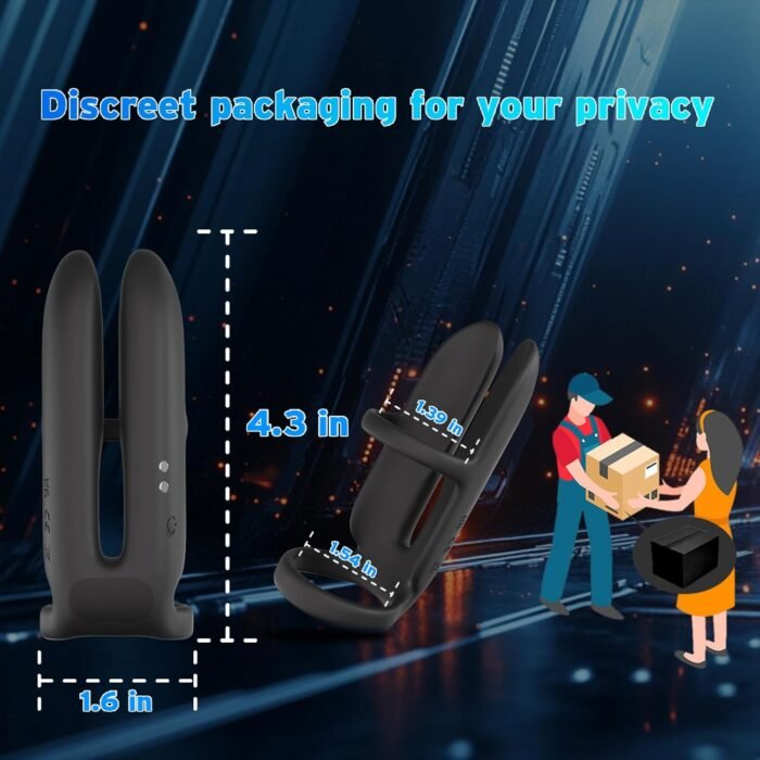 Vibrating Cock Ring Penis Sleeve for Support Delay G Spot Pleasure, Penis Ring Vibrator Extender, Couples Male Adult Sex Toys Games for Men Women, LITLLS Girth Enhancer Couple Mens Sex Toy Erection - Image 8