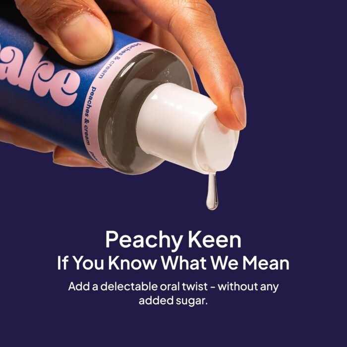 Hello Cake Peaches & Cream Flavored Lube - Water-Based Personal Lubricant - Vegan, Sugar-Free, Gluten-Free - Easy Clean-Up - for Men, Women, and Couples, 8 fl oz - Image 3