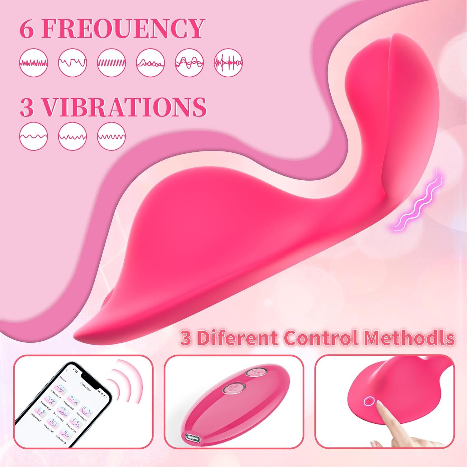 APP Remote Control Vibrator Adult Sex Toys,Ride Women Sex Toy Dual Motor Clitoral Panty Butterfly Vibrators with 9 Vibration Patterns, Vagina Testicle Stimulator Stimulator for Women Men Couples - Image 2