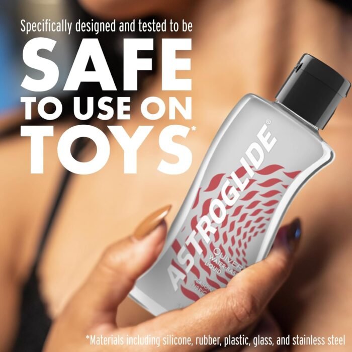 Astroglide Water Based Lube (5oz), Quiver Personal Lubricant, Arousal Sex Lube Adds Sensations for Men, Women and Couples, and Easy Clean-Up - Image 5