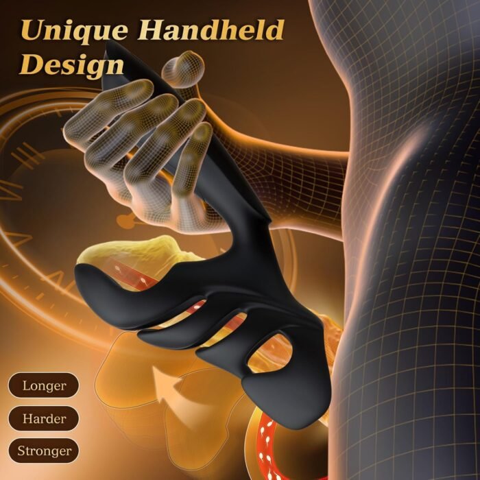 Sex Toys for Men, Male Sex Toy Penis Training Vibrator with 10 Vibrating Modes, Male Masturbator Handheld Penis Extender & Prolong Endurance Adult Toys for Men, Adult Sex Toys & Games - Image 3