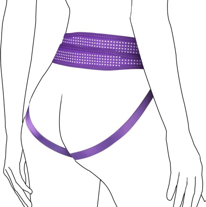 Strap On Dildo Strapon, Strap On Harness with Polka Dots Dildo Harness Strapon Harness Strapless Strap On for Women Strap On Dilio-for-Sex, Adult Sex Toy for Lesbians Couples Pegging, Purple, Black - Image 2