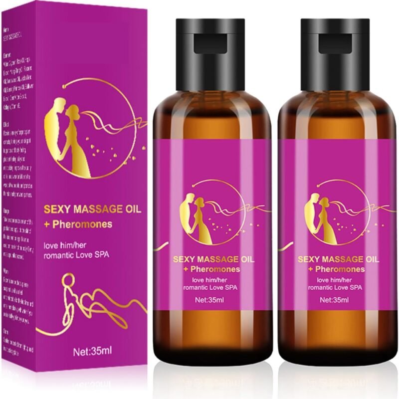 Massage Oil for Couples, Sex Massage Oil with Pheromones Romantic Lover Spa, Relaxing Full Body for Date Night (2)