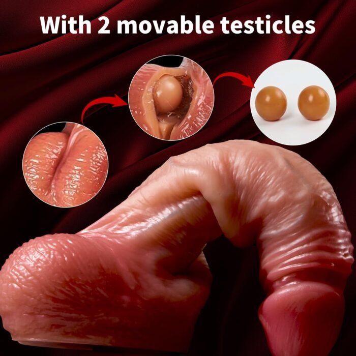 Realistic Dildo for Women Sex Toys - 8.5 inch Soft Silicone Material Jerkable Skin for G Spot and Vaginal Anal Sexual Stimulation，Thick Suction Cup Dildo Adult Toy for Female Pleasure & Couple Games - Image 5
