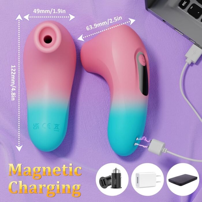 Sucking Vibrator Sex Toys for Women - APP Remote Control Clitoral Vibrator Wand with 10 Suction, Clitoris Nipple Sucker Mini Vibrator Rose Adult Sex Toys & Games for Women Couples Oral Sex Pleasure - Image 5