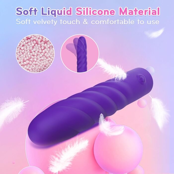 SMAM Bullet Vibrator Sex Toys for Women, Bullet Vibrator Mini Clit Vibrator with 10 Vibration Modes, Silicone G Spot Finger Vibrator Bullet, Couples Women Sex Toy, Adult Sex Toys & Games (Purple) - Image 6