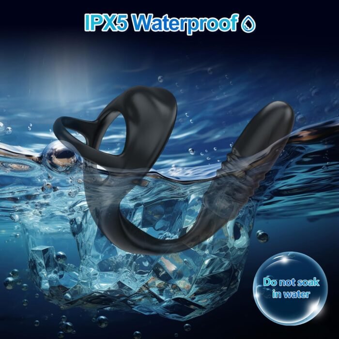 Vibrating Cock Rings with Anal Vibrator - Sex Toys for Men Penis Ring with Anal Plug Vibrator Male Prostate Massager, 9 Thrusting & Vibrating Modes, APP Remote Control Vibrator Adult Sex Toys & Game… - Image 6