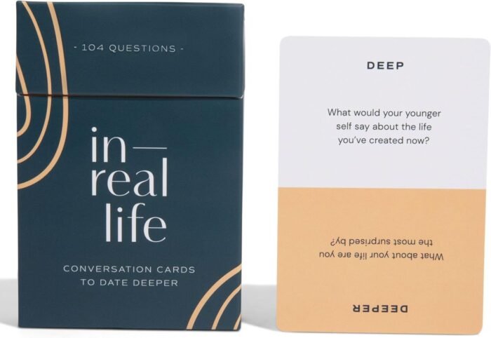 Conversation Cards for Couples | Perfect for Intentional Connection for Couples New & Old | Reconnect & Laugh with Meaningful Prompts | 104 Questions by in Real Life