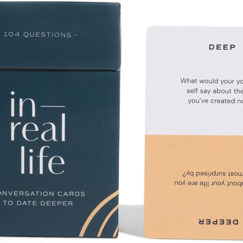 Conversation Cards for Couples | Perfect for Intentional Connection for Couples New & Old | Reconnect & Laugh with Meaningful Prompts | 104 Questions by in Real Life