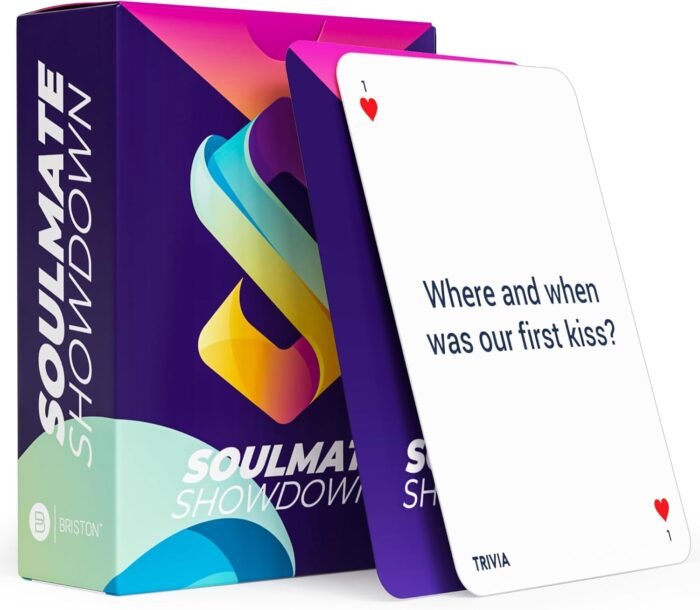 Briston Soulmate Showdown: Couples Trivia & Dare Flash Cards - 78 Card Set for Relationship Growth, Adding Spice & Fun Date Nights - New & Seasoned Couples - Romantic Game for Adults - Image 2