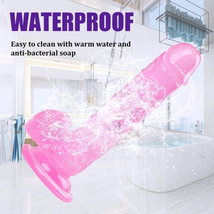 Harness Strap-On Dildo with Suction Cup for Women G Spot Vaginal Stimulation Massager for Lesbian Adult Sex Toy Female Detachable Removable Strap-on Realistic Pink Dildo for Coupe - Image 4