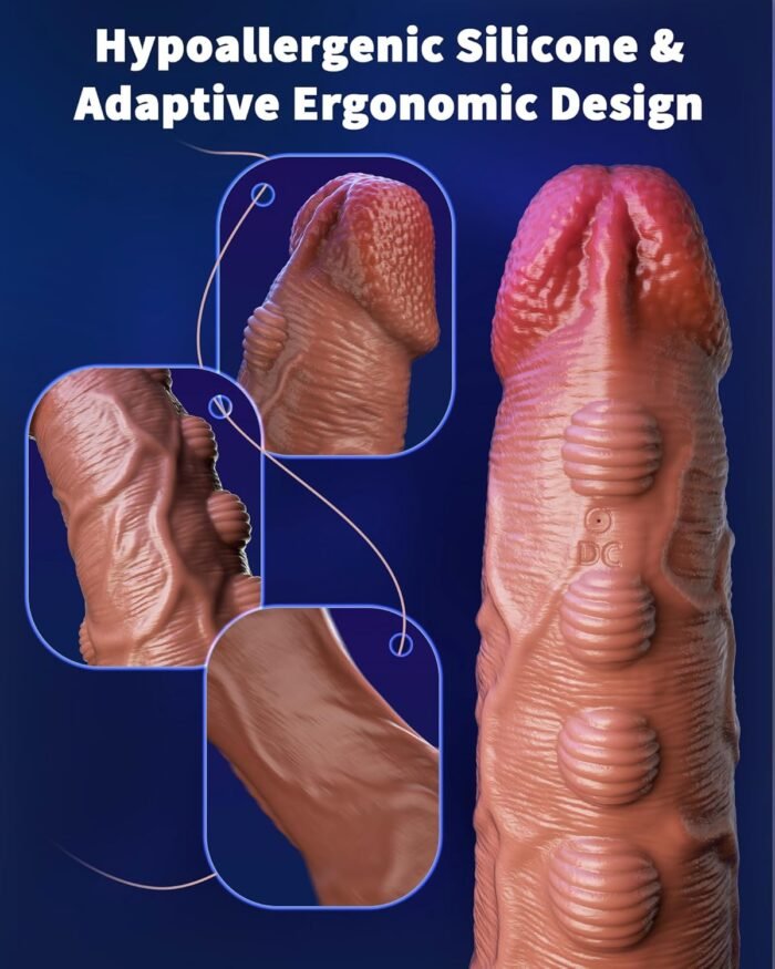 Penis Sleeve Vibrator, Ultra-Realistic Sex Toys for Men with 10 Vibration Modes, Medical-Grade Silicone Cock Sleeve Penis Extender, Male Sex Toy with Silent Design, Versatile Adult Toys for Couples - Image 4
