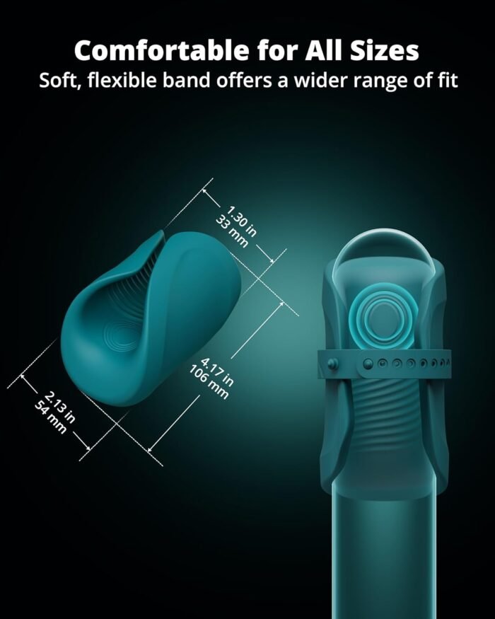 LOVENSE Gush 2 Automatic Male Masturbator Stroker, Vibrating & Oscillating Penis Massager Cock Ring with Endurance Training App Remote Control Vibrator Adult Sex Toys & Games, with Adjustable Buckles - Image 5