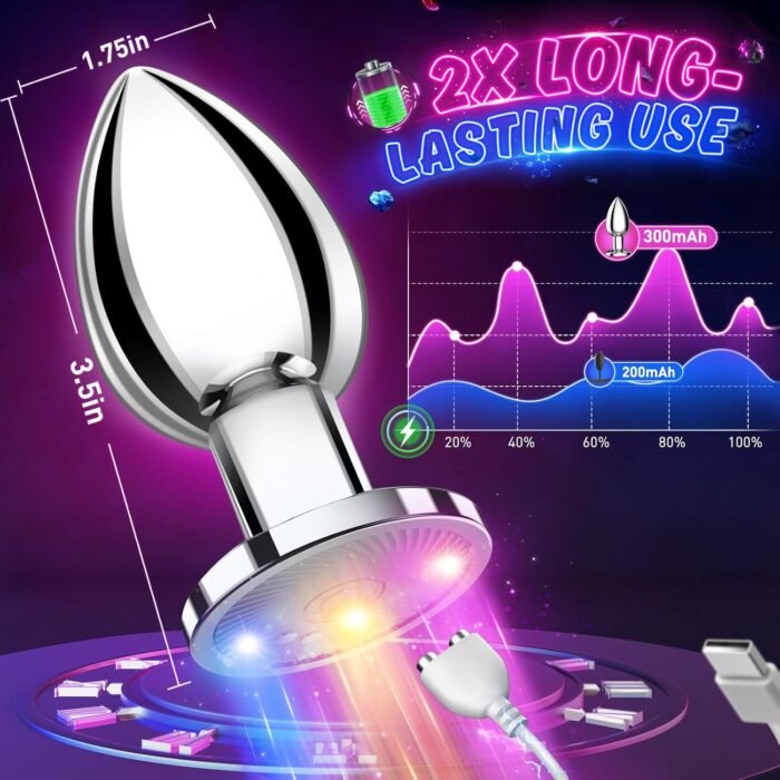 Prostate Massager Sex Toys for Men Large Butt Plug, Prostate Vibrator with App Remote Control 10 Vibrating, Prostate Toys Mens Sex Toys Prostate Massage Male Sex Toys Prostate Toy（Large Size） - Image 3
