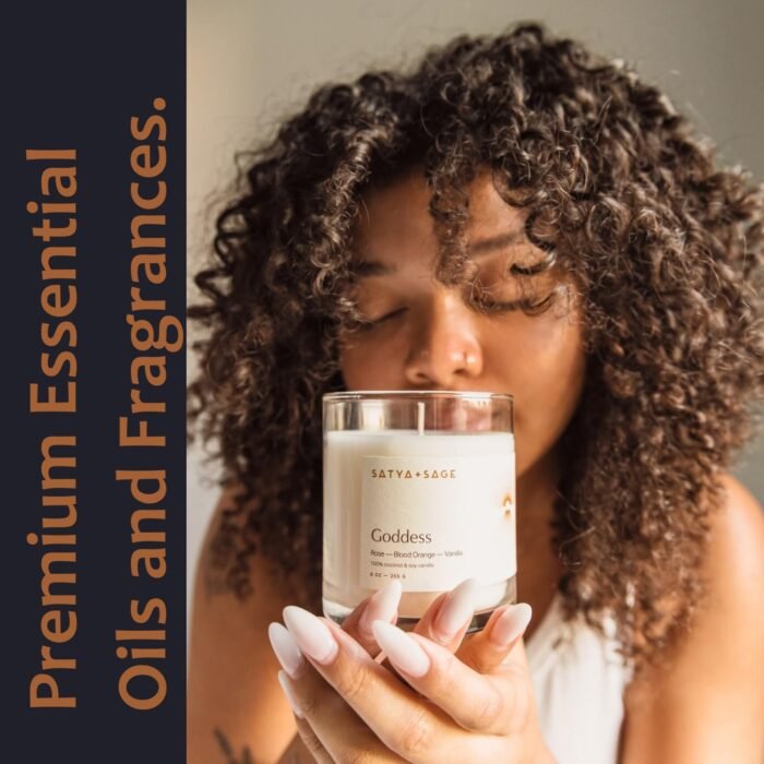 Satya+Sage Luxury Aesthetic Scented Candle (Healer, 5oz – Oud, Sandalwood, 29 Hours) | All Natural, Non-Toxic Coconut and Vegan Soy Wax w/Essential Oils for Massage, Relaxation | Hand Poured in USA - Image 6