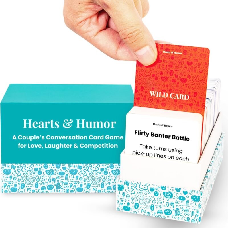 Marvel & Muse Fun 3-in-1 Couples Card Game w/ 200 Conversation Cards for Couples Games - 50 Date Night Ideas - Relationship Card Game w/Wild & Reward Cards, White