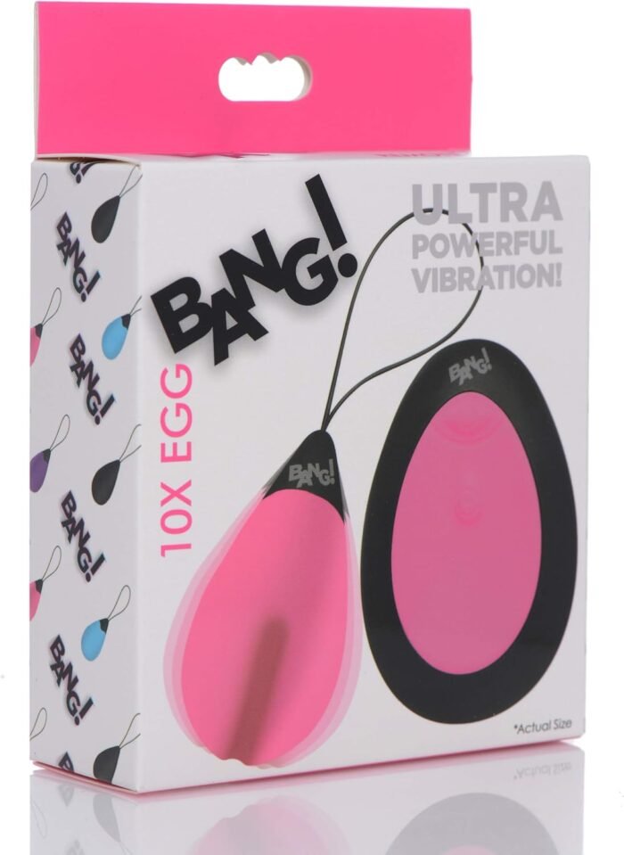 10X Silicone Vibrating Egg - Pink - Image 5