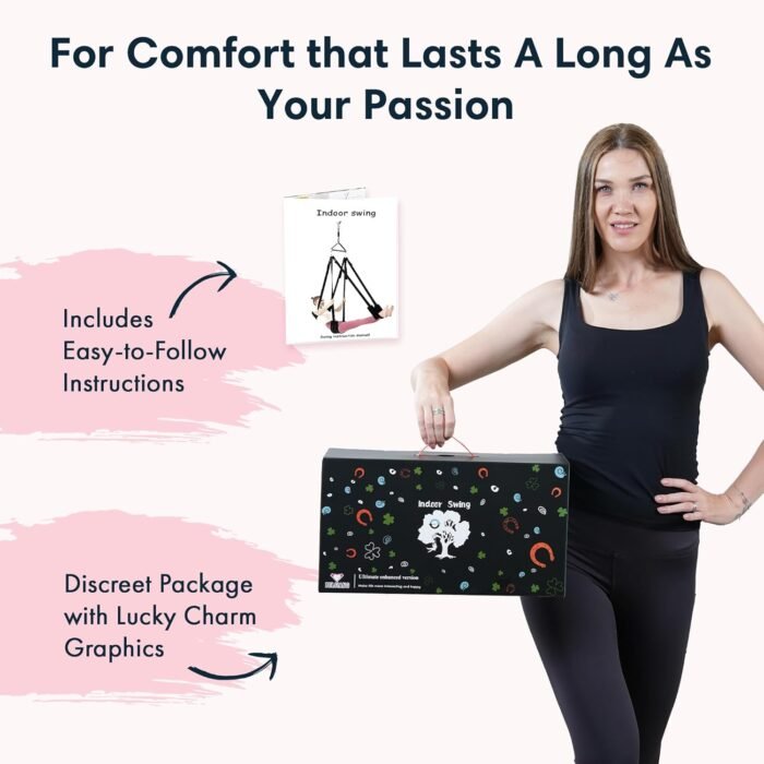 BELSIANG Adult Sex Swing,360 Degree Spinning Ceiling Indoor Swing, Sex Swivel Sling Set with Premium Paint Stand and Widened Thick Comfortable Toys for Couples(Ultimate Enhanced) - Image 7