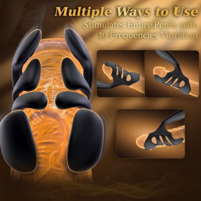 Sex Toys for Men, Male Sex Toy Penis Training Vibrator with 10 Vibrating Modes, Male Masturbator Handheld Penis Extender & Prolong Endurance Adult Toys for Men, Adult Sex Toys & Games - Image 4