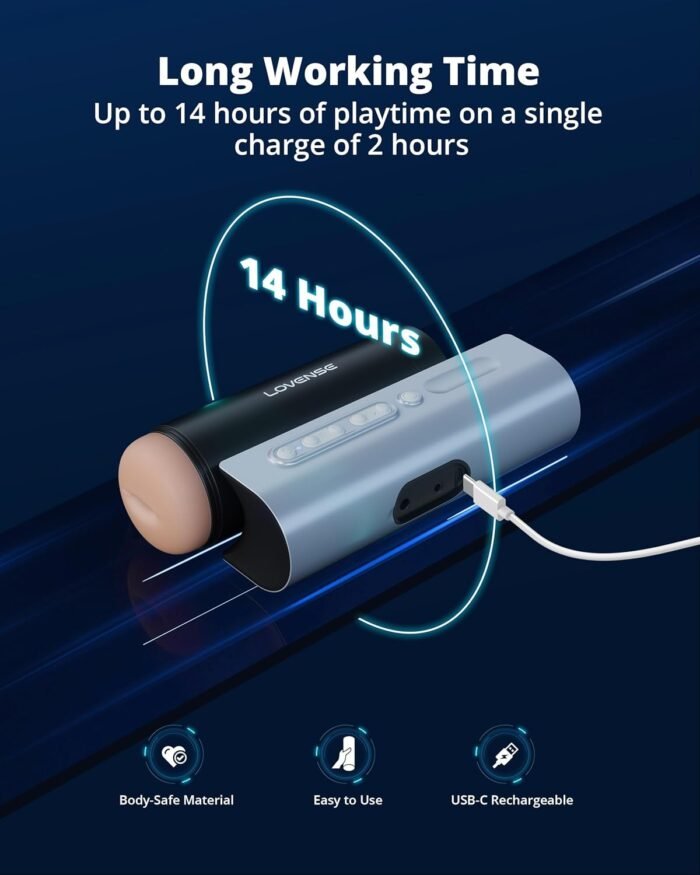 Lovense Solace Pro Automatic Male Masturbator,App Remote Control Thrusting Blowjob Machine with Immersive AI/VR Experience Adjustable Male Stroker Sex Toys for Men Pleasure - Image 7