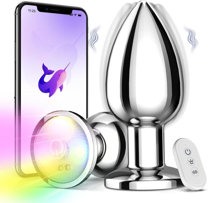 Prostate Massager Sex Toys for Men Large Butt Plug, Prostate Vibrator with App Remote Control 10 Vibrating, Prostate Toys Mens Sex Toys Prostate Massage Male Sex Toys Prostate Toy（Large Size）