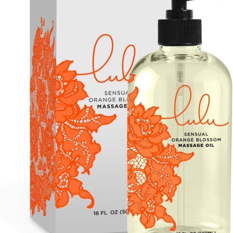 Lulu Orange Blossom Massage Oil. with Jojoba and Essential Oils. for Massaging 16 Ounce.