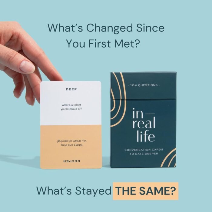 Conversation Cards for Couples | Perfect for Intentional Connection for Couples New & Old | Reconnect & Laugh with Meaningful Prompts | 104 Questions by in Real Life - Image 4