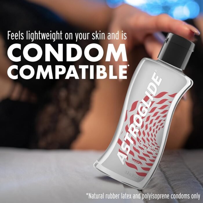 Astroglide Water Based Lube (5oz), Quiver Personal Lubricant, Arousal Sex Lube Adds Sensations for Men, Women and Couples, and Easy Clean-Up - Image 4