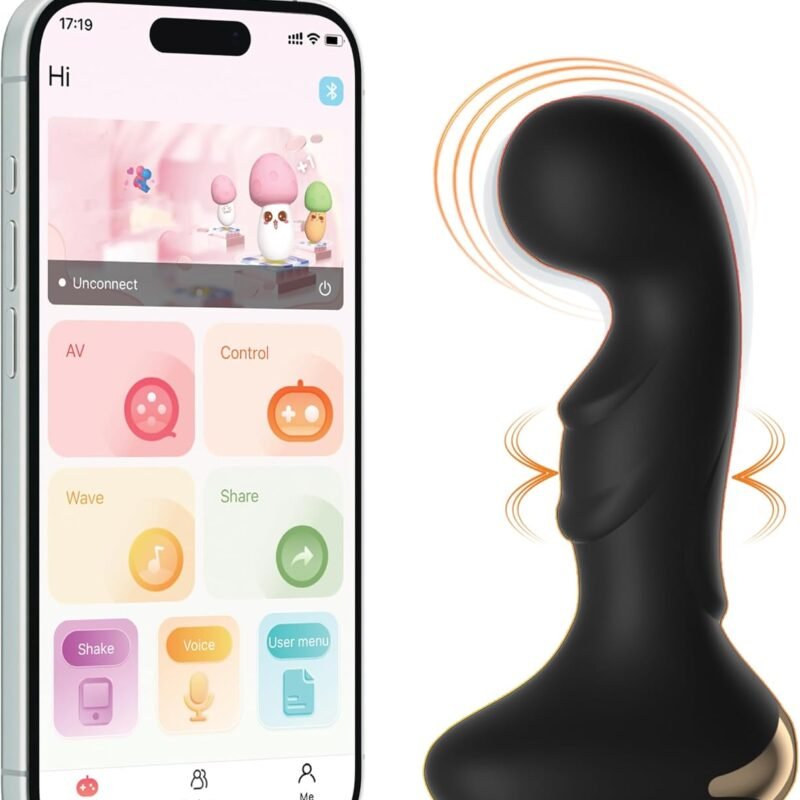 Anal Plug Adult Sex Toys with Unlimited Vibration, Vibrating Butt Plug Rechargeable Prostate Massager with Remote Control, Anal Dildo for Female Male, Buttplug Games for Gay Beginner Men Women