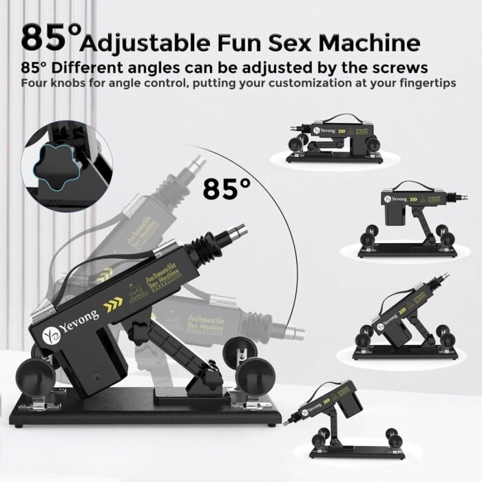 Sex Machine Fuck Machine with 3XLR Connector,Thrusting Dildo Machine with Realistic Dildo for Man,Automatic Love Machine Suction Cup with 5 Attachments Sex Toys for Women - Image 2