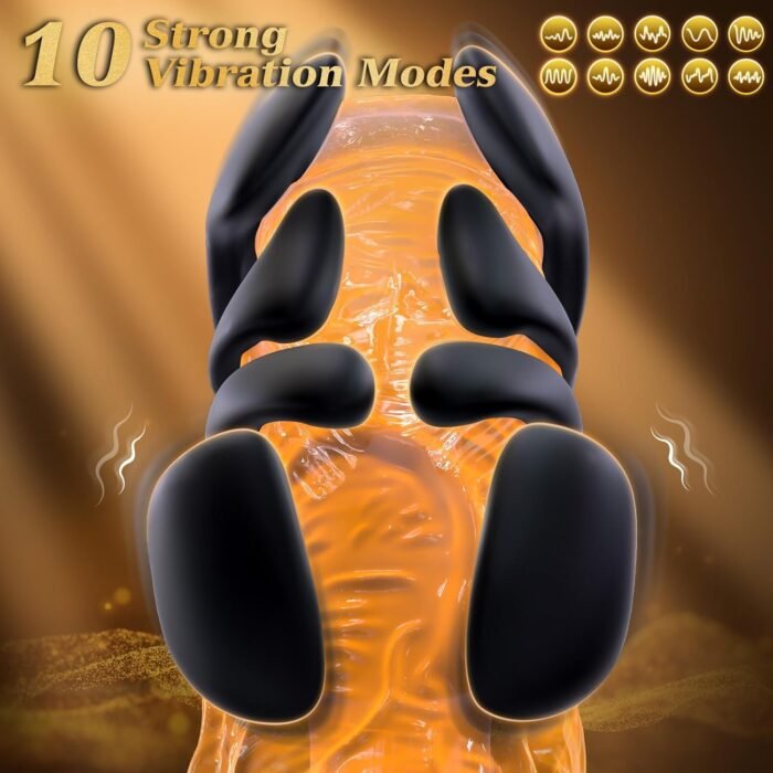 Sex Toys for Men, Male Sex Toy Penis Training Vibrator with 10 Vibrating Modes, Male Masturbator Handheld Penis Extender & Prolong Endurance Adult Toys for Men, Adult Sex Toys & Games - Image 2
