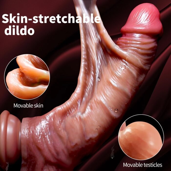 Realistic Dildo for Women Sex Toys - 8.5 inch Soft Silicone Material Jerkable Skin for G Spot and Vaginal Anal Sexual Stimulation，Thick Suction Cup Dildo Adult Toy for Female Pleasure & Couple Games - Image 3