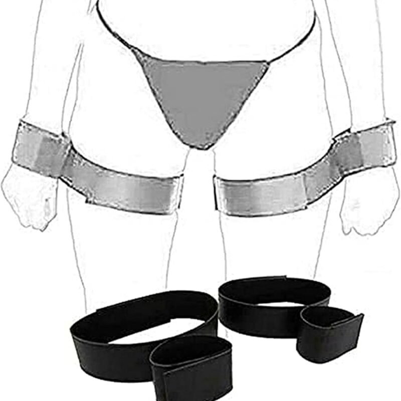 Bed Bondaged Rope Cord & Rope Bed Restraints Sex with Adjustable Straps Sex Resistance Bands Bed Queen Neck to Wrist Behind Back Handcuffs Collar Locking Bracelet for Submissive Women BDSM Sweater