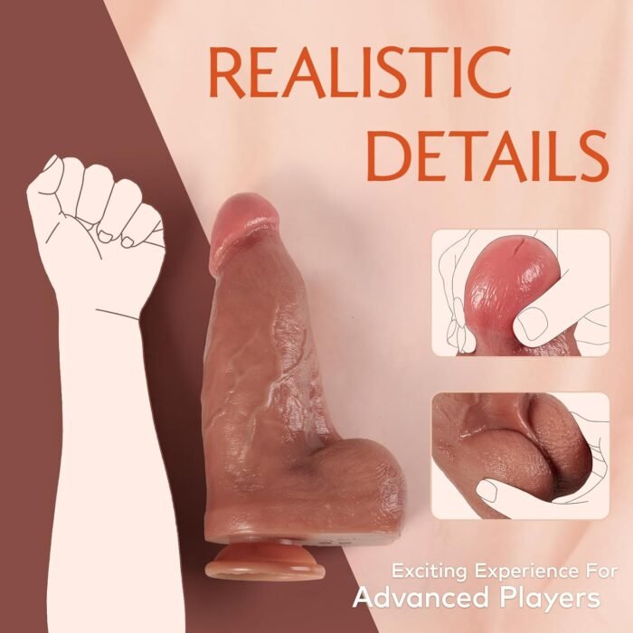 3" Diameter Thick Thrusting Dildo Vibrator, Huge Realistic Dildos with Thrusting Vibrating for G-Spot Anal Advanced Play, Giant Silicone Penis Big Sex Toy for Woman Men with Strong Suction Cup - Image 4