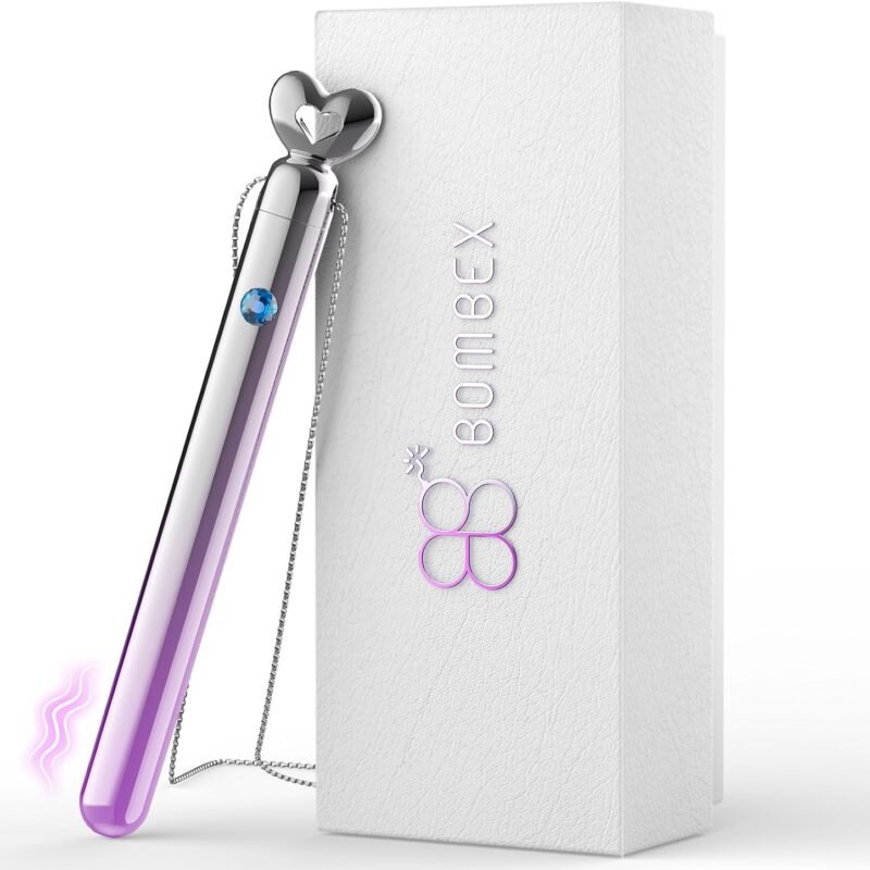Vibrator Couples Sex Toys- BOMBEX Metal Necklaces Clitoral Nipple Bullet Vibrators, Hip Hop Adult Toys Discreet Vibrator Wand, Heating & Vibrating Men Women Couple Sex Toys, Powerful Vibradores