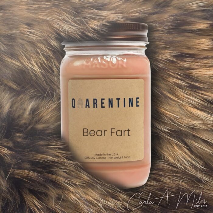 Organic Soy Wax Bear Farts Candle | Honey & Fruity Aroma | 100% Pure Soy & Essential Oils | Long-Lasting Scent | Hand-Poured in The USA | Perfect for Aroma Therapy (16oz) - Image 4